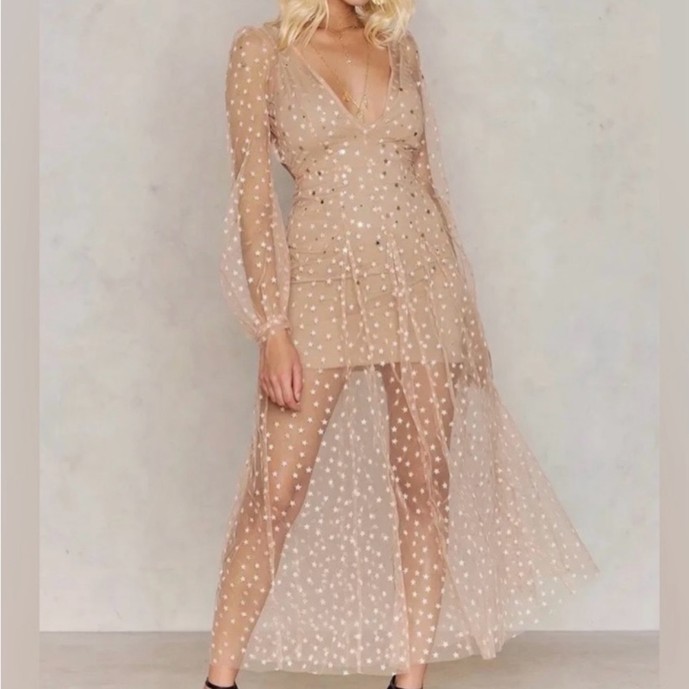 For Love And Lemons Maxi Star Dress - L